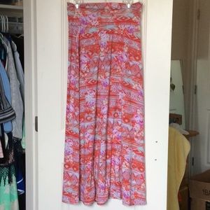 Aztec Floral maxi skirt